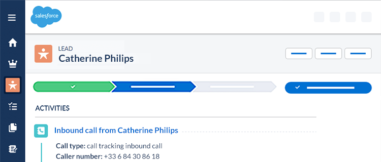 Call Tracking - Salesforce integration