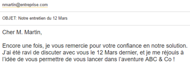 3 Exemples d'e-mails à envoyer pour conclure une vente