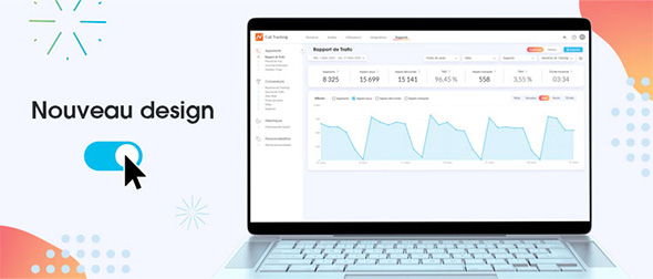 Nouveau design de l'interface de Call Tracking